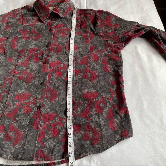 Woolrich Women’s Floral Button Down Long Sleeve 100% Cotton Blouse - Picture 8 of 14